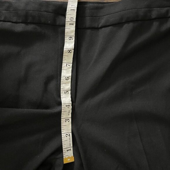 Talbots black high rise straight leg trouser pant work career travel size 14 - Picture 10 of 12